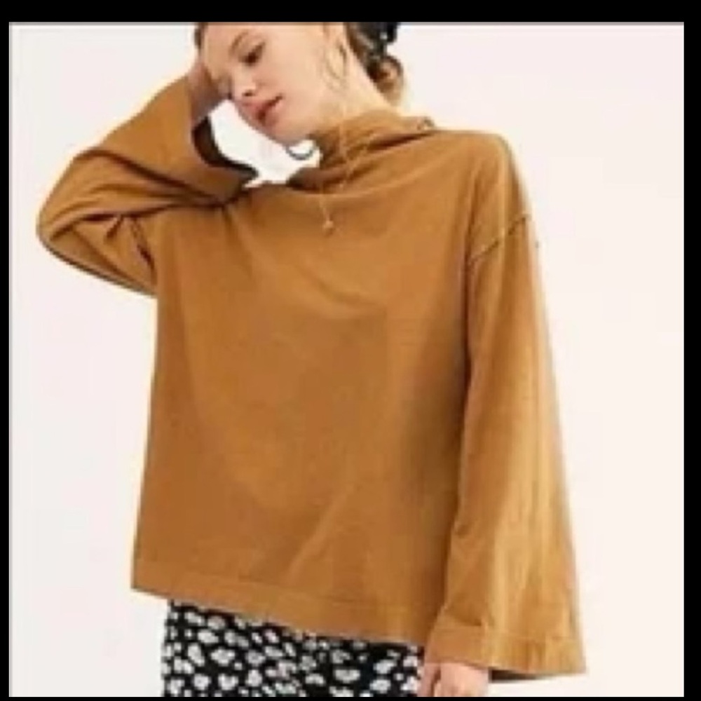 Free People Mustard Sweatshirt